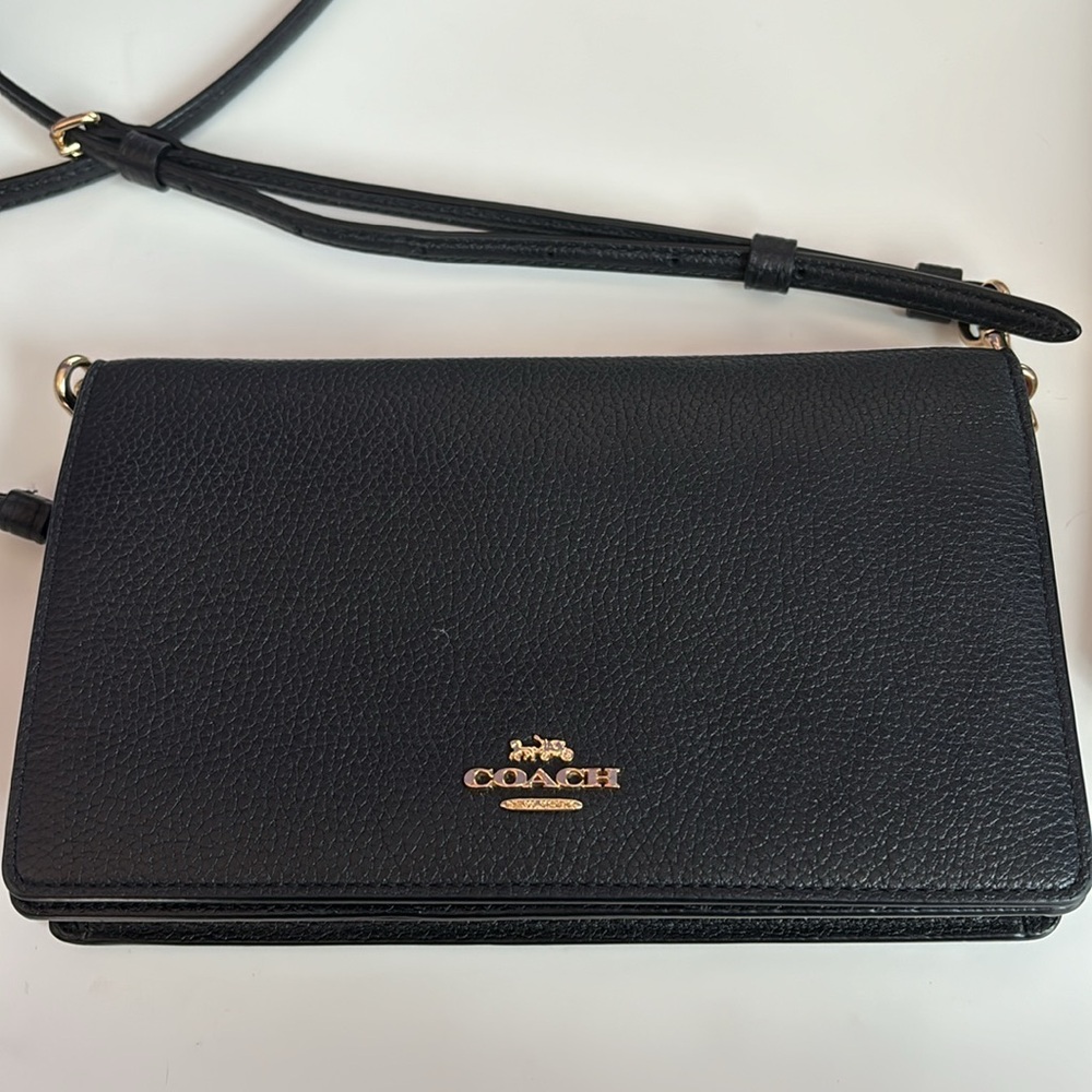COACH Anna Foldover Clutch Crossbody